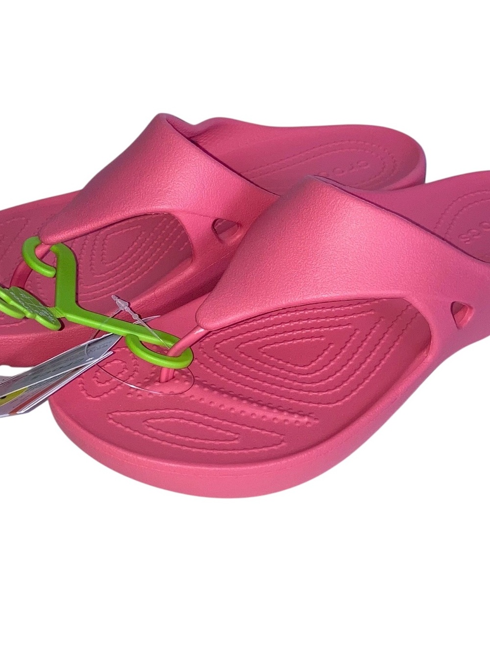 Croc Flamingo Pink Comfort  Flip Flop Sandals New Size W9